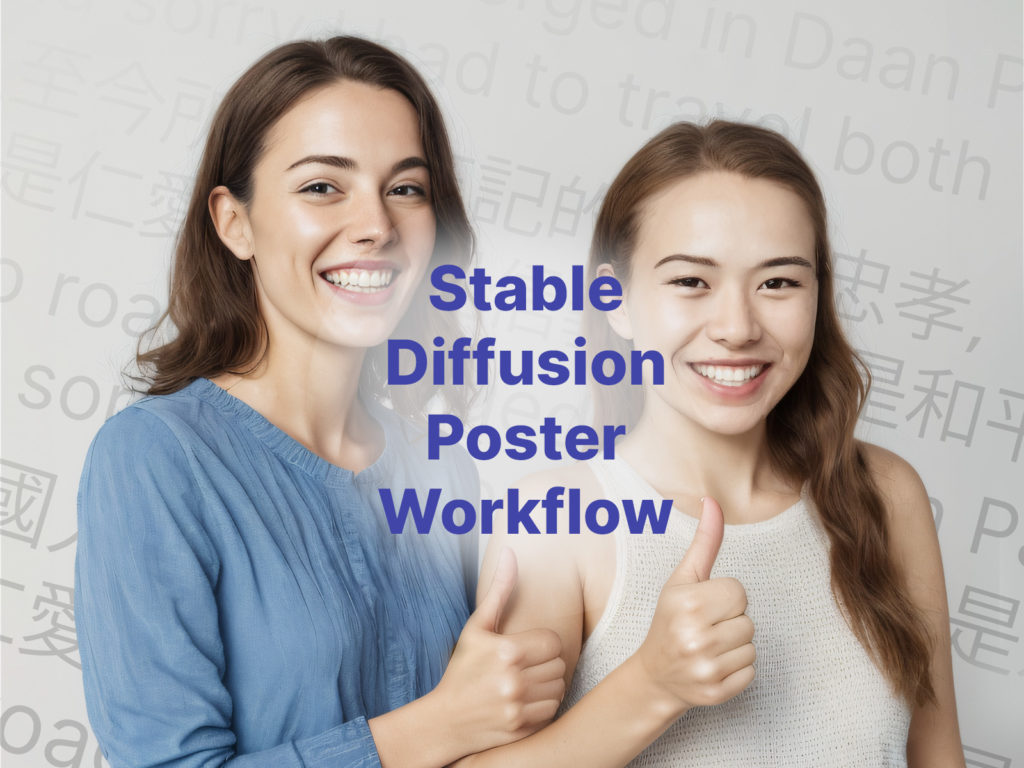 stable diffusion poster workflow