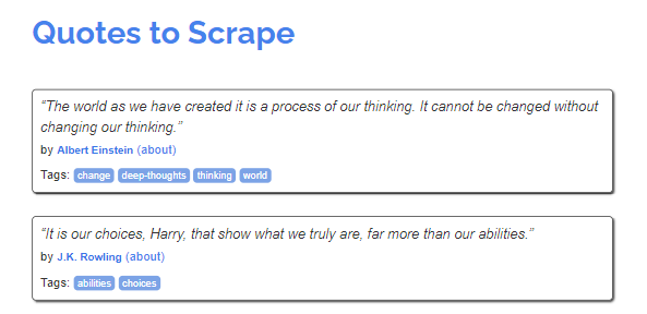 quotes to scrape with ChatGPT